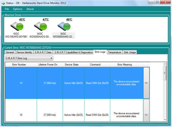 Stellarworks Hard Drive Monitor 2012 screenshot 4