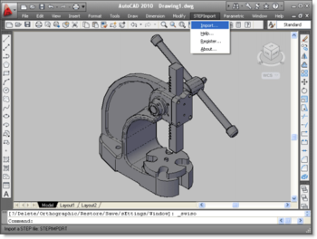 STEP Import for AutoCAD screenshot
