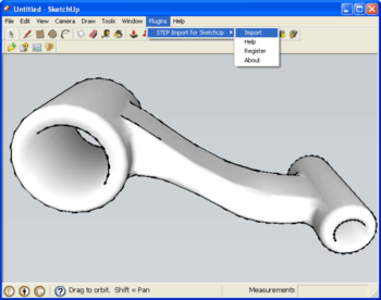 STEP Import for SketchUp screenshot