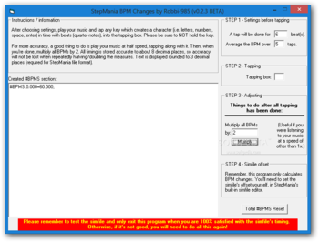 StepMania BPM Changes screenshot