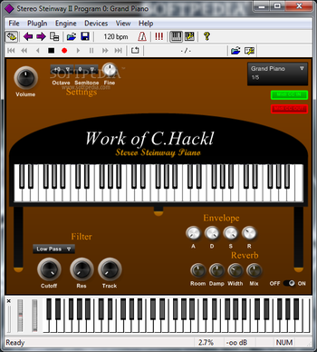 Stereo Steinway Piano screenshot