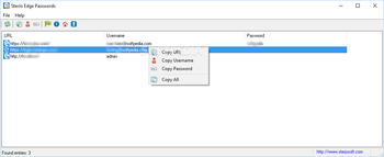 SterJo Edge Passwords Portable screenshot