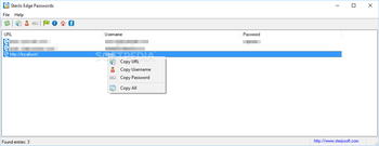 SterJo Edge Passwords screenshot
