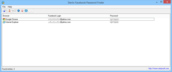 SterJo Facebook Password Finder screenshot