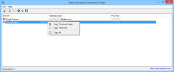 SterJo Facebook Password Finder screenshot 2