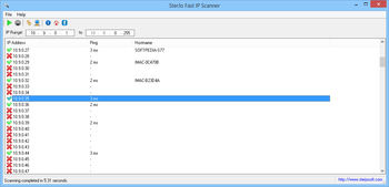 SterJo Fast IP Scanner screenshot