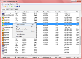 SterJo Portable Firewall PRO screenshot