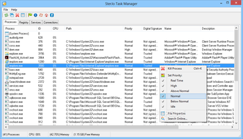 SterJo Task Manager Portable screenshot
