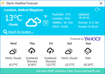 SterJo Weather Forecast screenshot