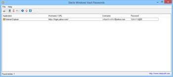 SterJo Windows Vault Passwords screenshot