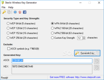 SterJo Wireless Key Generator Portable screenshot