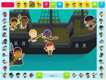 Sticker Book 5: Pirates screenshot