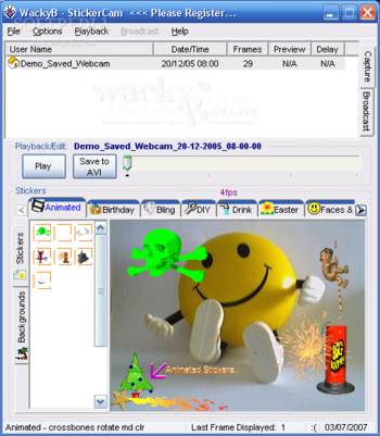 StickerCam screenshot
