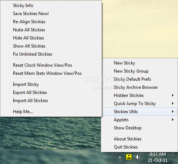 Stickies screenshot