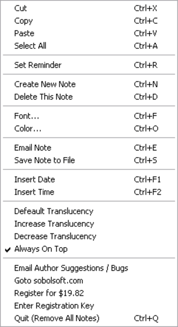 Sticky Memo Note & Reminder Software screenshot 3