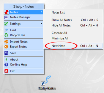 Sticky-Notes screenshot