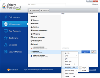 Sticky Password screenshot 3