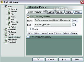 StickyFolders screenshot