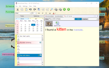 StickyNote Diary screenshot