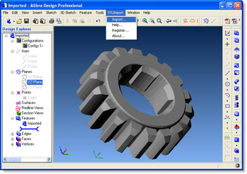 STL Import for Alibre Design screenshot