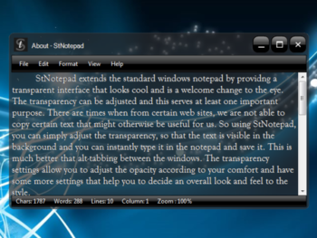 StNotepad screenshot