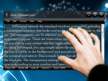 StNotepad Touch screenshot