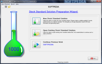 Stock Standard Preparation Calculator screenshot