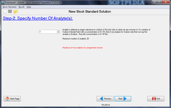 Stock Standard Preparation Calculator screenshot 3