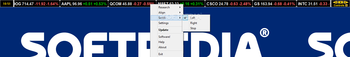 Stock Ticker Application Bar screenshot