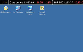 Stock Ticker Application Bar screenshot 2