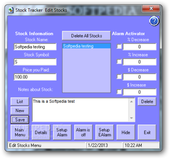 Stock Tracker screenshot 2