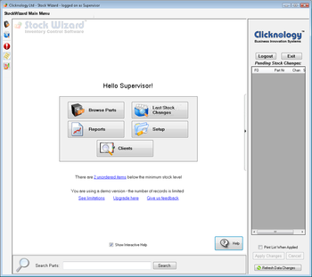 StockWizard Inventory Management Software screenshot