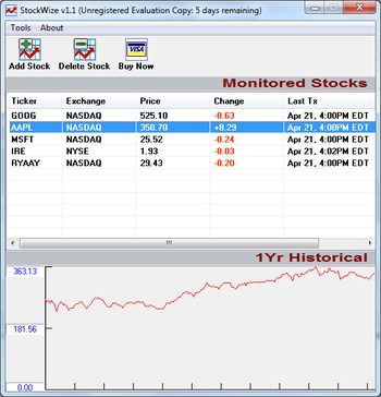 StockWize screenshot 2