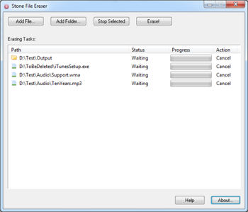 Stone File Eraser screenshot