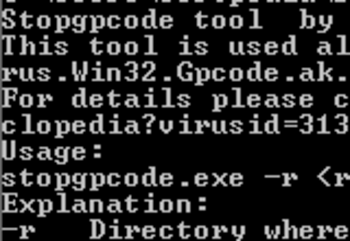 StopGpcode screenshot
