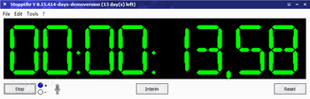 StoppUhr screenshot