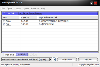 StorageWipe screenshot 2