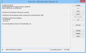 Storm IM + BBS Web Server screenshot 27