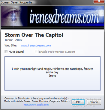 Storm Over The Capital Screensaver screenshot
