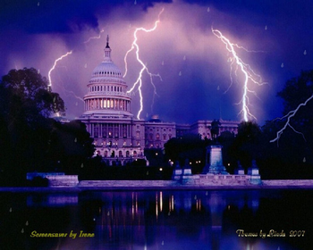 Storm Over The Capital Screensaver screenshot 2