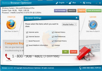 Stotraa Browser Optimizer screenshot