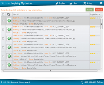 Stotraa Registry Optimizer screenshot