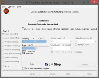 STPwiz (STP Full Stop Search List Wizard) screenshot 3