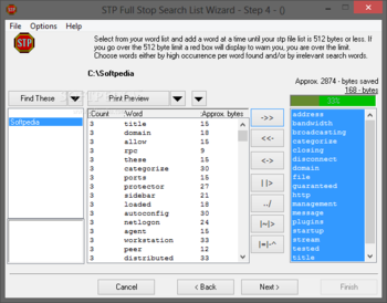 STPwiz (STP Full Stop Search List Wizard) screenshot 5