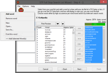 STPwiz (STP Full Stop Search List Wizard) screenshot 6