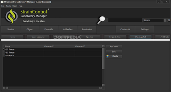 StrainControl Laboratory Manager screenshot 11