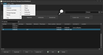 StrainControl Laboratory Manager screenshot 4