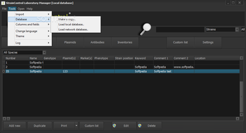 StrainControl Laboratory Manager screenshot 5