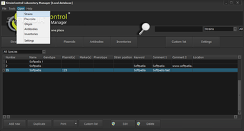 StrainControl Laboratory Manager screenshot 6