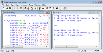 Strawberry Prolog Lite Edition screenshot